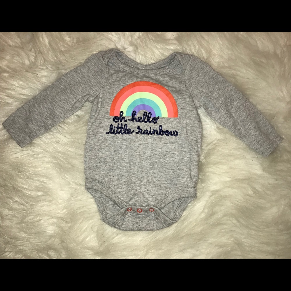 Embroidered Rainbow Onesie